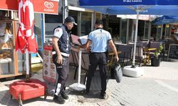 Kuşadası Zabıta ekiplerinden sezon öncesi işgaliye denetimi