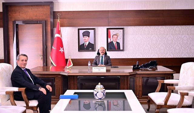 Başkan Yetişkin'den Vali Varol'a nezaket ziyareti