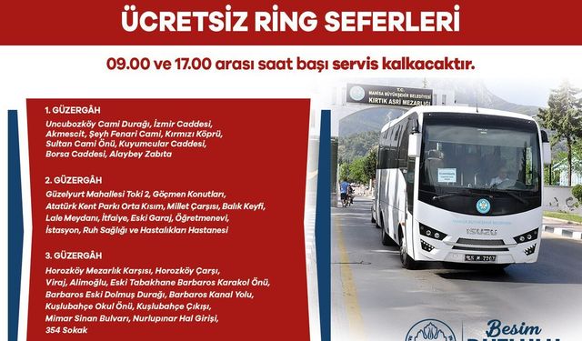 Büyükşehir Bayramda Mezarlıklara Ücretsiz Ulaştıracak