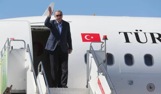Cumhurbaşkanı Erdoğan zirve için Bişkek'e gitti