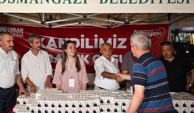 Mevlit Kandili'nin bereketi Osmangazi'de paylaşıldı
