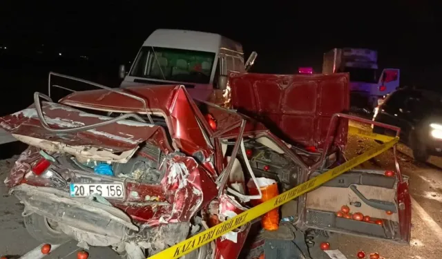 Denizli'de feci kaza