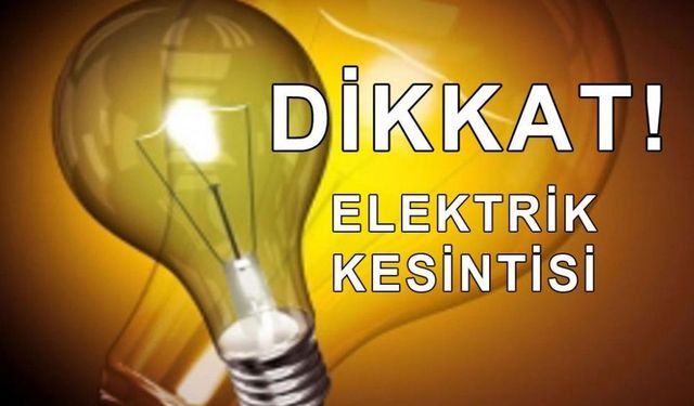 İzmir'de 15 ilçede elektrik kesintisi