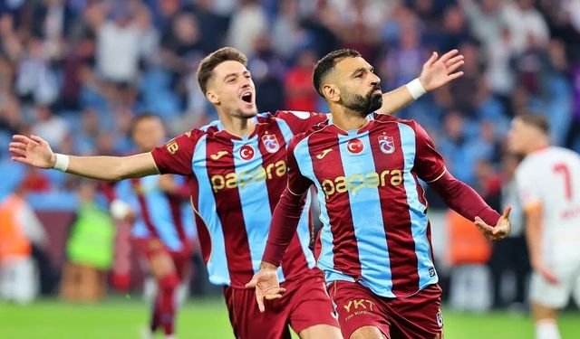 Trabzonspor'dan Galatasaray'a 4 gollü galibiyet
