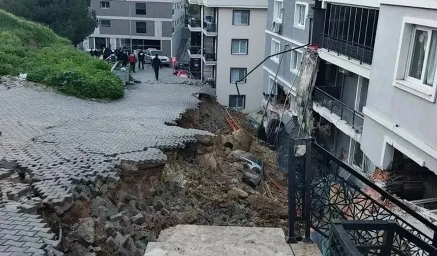 İzmir’de istinat duvarı çöktü! 151 kişi tahliye edildi