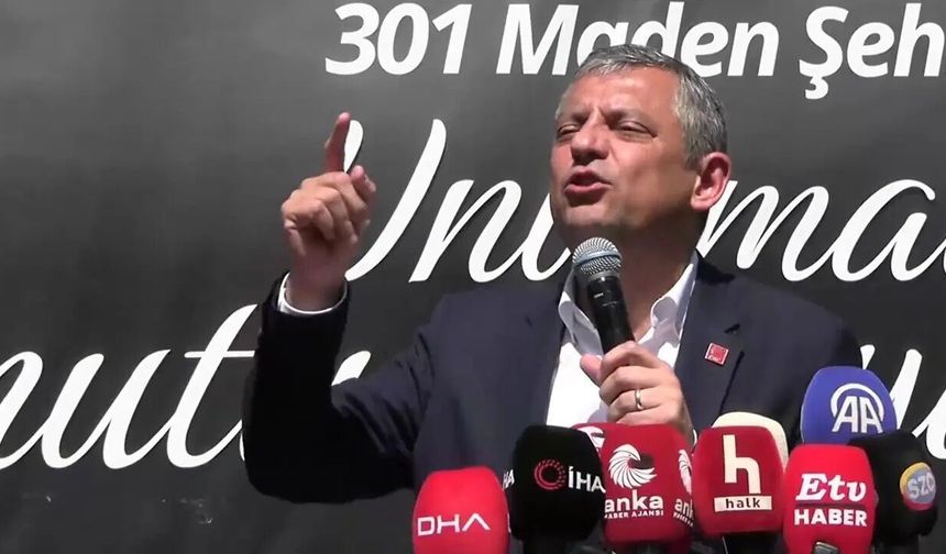 Özgür Özel Soma'da: 'Bu rejimi yerle bir edeceğiz'