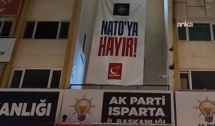 Saadet Partisi, NATO pankartı cezasını yargıya taşıyor