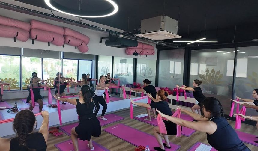 Bodrum Belediyesinin pilates dersleri devam ediyor