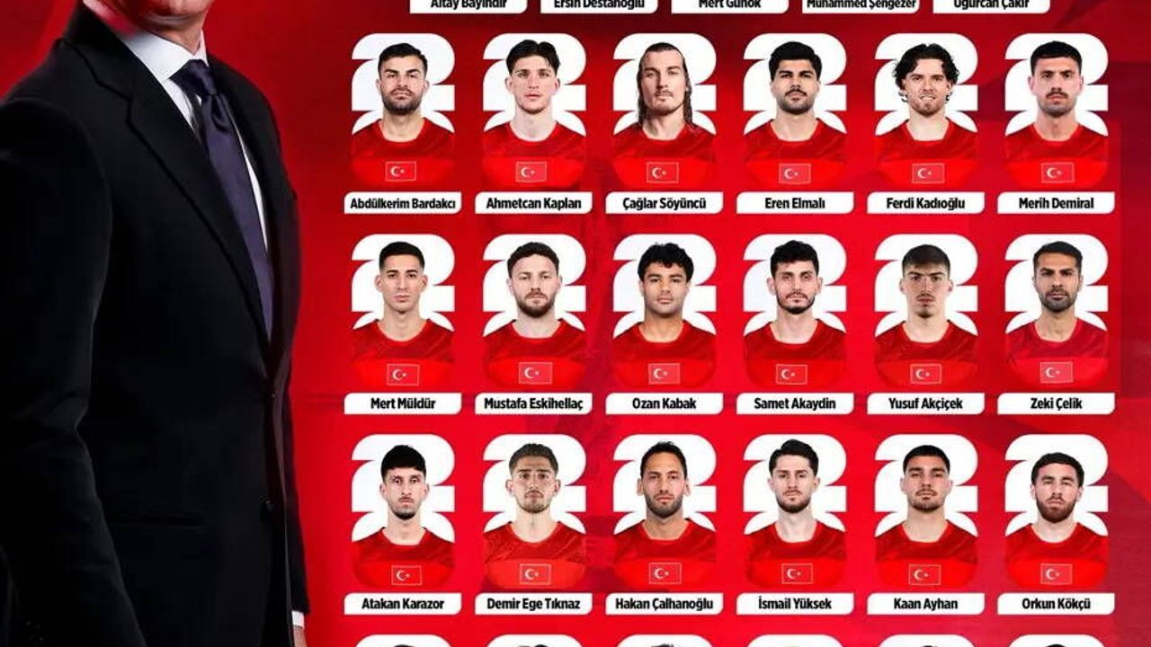 A Milli Takım'ın geniş kadrosu açıklandı