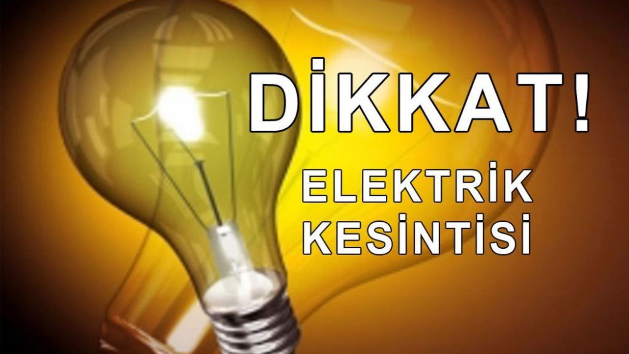 İzmir'de 20 ilçede elektrik kesintisi