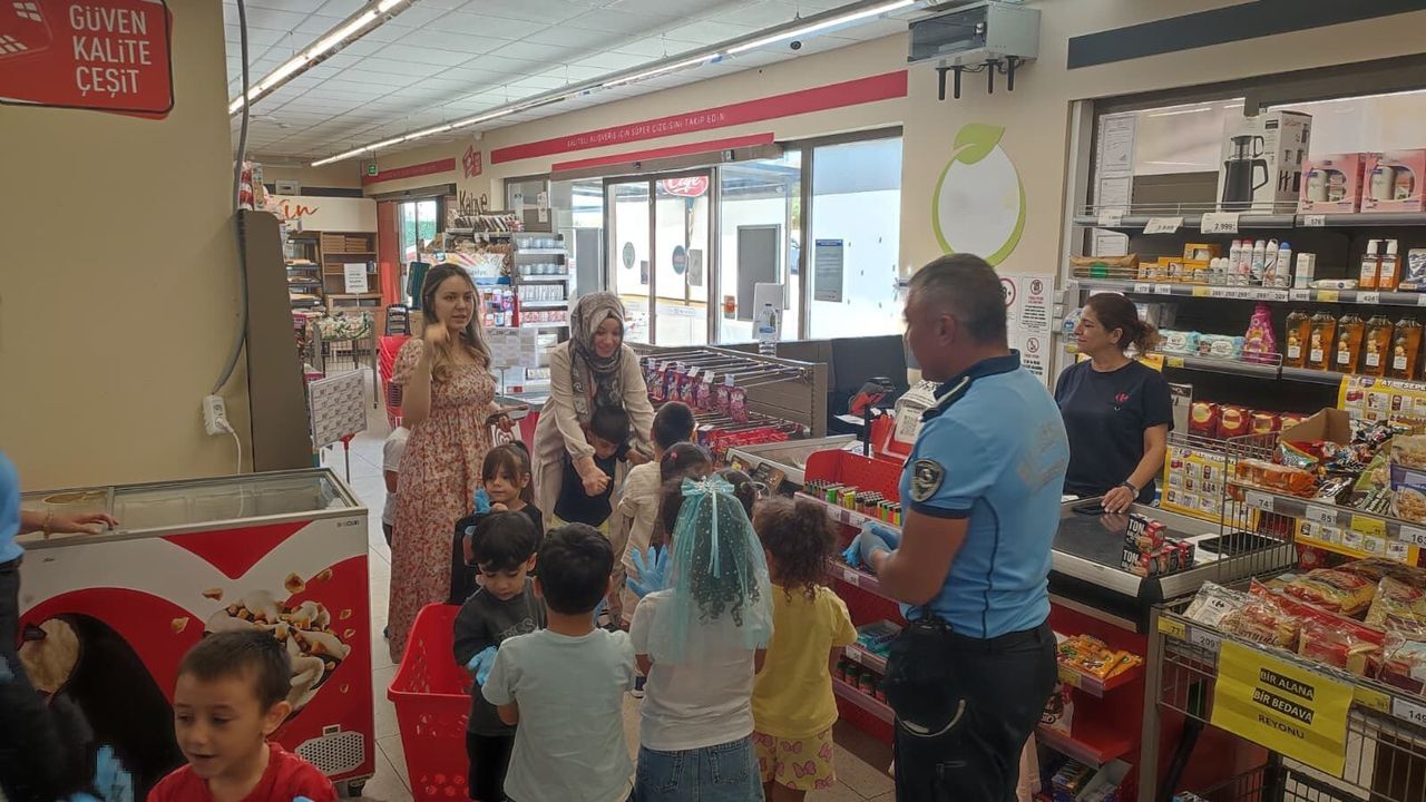 Zabıta haftası'nda miniklerden anlamlı denetim